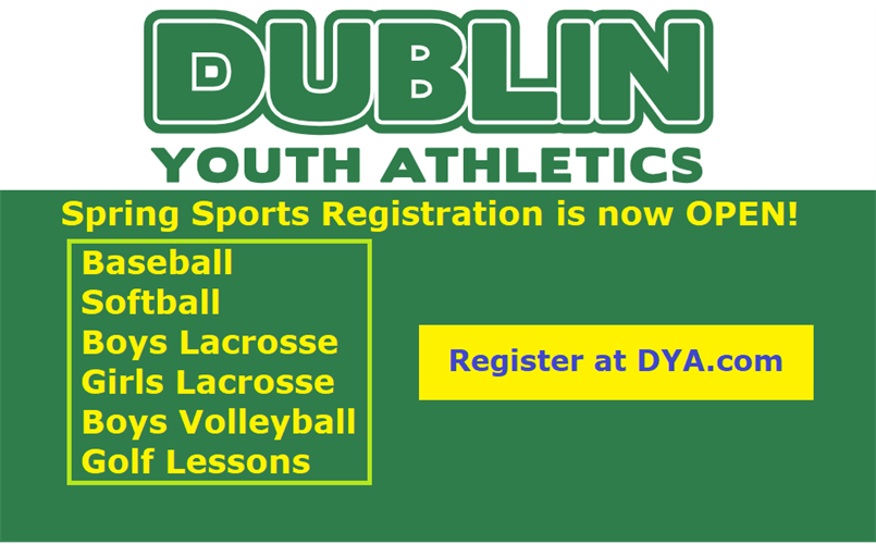 Spring Sports Registration is Now Open!