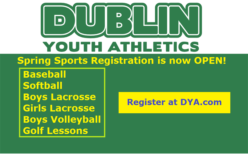 DYA Spring Sports - Registration Now Open!